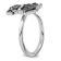 Rhodium Over Sterling Silver Stackable Expressions Marcasite Dog Ring