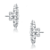 Five-Stone CZ Linear Drop Earrings In Sterling Silver