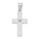 Rhodium Over 14k White Gold Diamond Cross Pendant