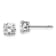 Certified White Lab-Grown Diamond G-H SI 14k White Gold 4-Prong Stud
Earrings 1.00ctw