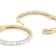 Classic Lab-Grown Diamond Hoop Earrings 1ctw In 14K Gold Over Sterling Silver
