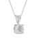 White Cubic Zirconia 14k White Gold Pendant With Chain 2.00ctw