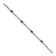Rhodium Over 14k White Gold Garnet Bracelet