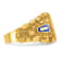 10K Yellow Gold Men's Nugget Texture and Lab Created Sapphire Masonic Ring