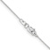 Rhodium Over 14k White Gold 0.65mm Solid Diamond-Cut Round Open Link
Cable 24 Inch Chain