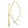 14k Yellow Gold Square Tube Wire Threader Dangle Earrings