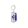 14K White Gold Oval Tanzanite and Diamond Pendant 3.31ctw