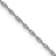 Rhodium Over 14k White Gold 0.95mm Solid Cable 18 Inch Chain