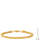 Men's 3.5mm Franco Link Bracelet In 18K Yellow Gold Over Stainless Steel