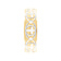 6mm Cross Band in 10k Yellow Gold with White Rhodium