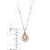 0.76ctw Morganite and Diamond Pendant in 14k Rose Gold