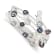 Sterling Silver 7-8mm Blk/Gry/Wht Baroque FWC Pearl and Glass Beaded
3-row Coil Slip-on Bangle