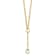 14K Yellow Gold Paperclip Link Y-drop 18-inch Lariat Necklace
