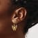 14k Yellow Gold Butterfly Dangle Earrings