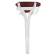 12x8mm Pear Shape Garnet Rhodium Over Sterling Silver Ring