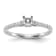 Rhodium Over 14K White Gold First Promise Diamond Promise/Engagement
Ring 0.18ctw