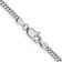 Rhodium Over 14k White Gold 2.3mm Solid Franco 30 Inch Chain