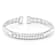 CZ Tubogas Bangle In Sterling Silver 0.86ctw