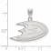 Rhodium Over Sterling Silver  NHL LogoArt Anaheim Ducks Medium Pendant