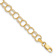 10k Yellow Gold 6mm Triple Link Charm Bracelet