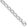 Rhodium Over 14k White Gold 4mm Polished Open Link Bracelet