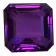Purple Sapphire Unheated 9.2x9.1mm Emerald Cut 5ct