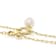 Cultured Freshwater Pearl Lariat Necklace In 18K Gold Over Bronze 20 Inch