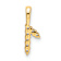 14K Yellow Gold Diamond Number 1 Pendant