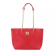 Badgley Mischka Large Quilted Tote in Red.