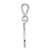 Rhodium Over 14k White Gold Solid Polished Script Filigree Textured
Letter N Initial Pendant