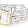 Classic Moissanite Tennis Bracelet In Two-Tone Gold And
Platinum-Enhanced Sterling Silver
