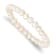 Rhodium Over Sterling Silver 7-8mm White Freshwater Pearl Earring
Bracelet Necklace Set