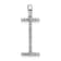 Rhodium Over 14K White Gold Diamond Letter I Initial Pendant