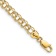 10k Yellow Gold 4.75mm Solid Diamond-Cut Double Link Charm Bracelet