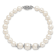 Rhodium Over Sterling Silver 7-10mm White Freshwater Cultured Pearl
Fancy Bracelet