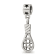 Sterling Silver Tennis Racket Dangle Bead