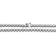 CZ Milgrain Bezel Tennis Necklace In Sterling Silver 16 Inch
