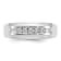 Rhodium Over 14K White Gold Lab Grown Diamond SI1/SI2, G H I, Men's Ring