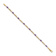 10k Yellow Gold and Rhodium Over 10k Yellow Gold Diamond and Amethyst Bracelet