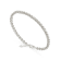 Round Moissanite Rhodium Over Sterling Silver Tennis Bracelet
