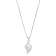 8-8.5mm Button White Freshwater Pearl Sterling Silver Pendant with Chain