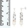 White Cultured Freshwater Pearl Rhodium Over Sterling Silver 7-8mm Drop Earrings