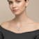 Initial E Mixed Cut CZ Pendant Necklace In Sterling Silver 18 Inch
