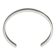 Titanium Brushed with Polished Edge 6.5mm Cuff Bangle