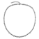 CZ Tennis Necklace In White Gold Over Brass