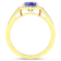 1.85ctw Violet Tanzanite and Diamond 14K Yellow Gold Halo Ring