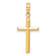 14k Yellow Gold Reversible Latin Cross Pendant