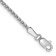 Rhodium Over 14k White Gold 1.7mm Diamond-Cut Spiga Link Bracelet