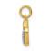 14K Two-tone Gold  Diamond Apple Charm