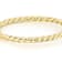 Twisted Bangle Bracelet In 18K Gold Over Bronze